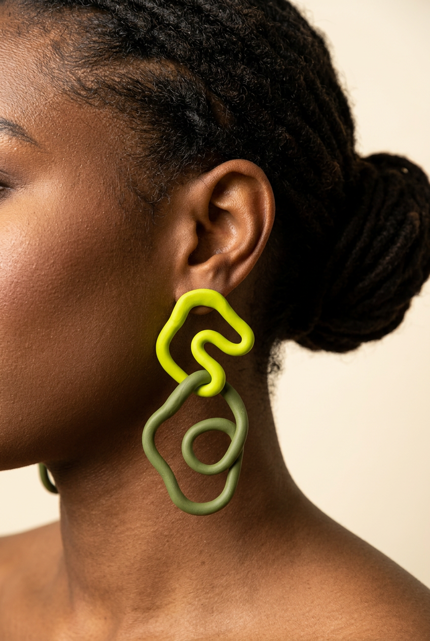 Polymer Clay + Acrylic Earrings