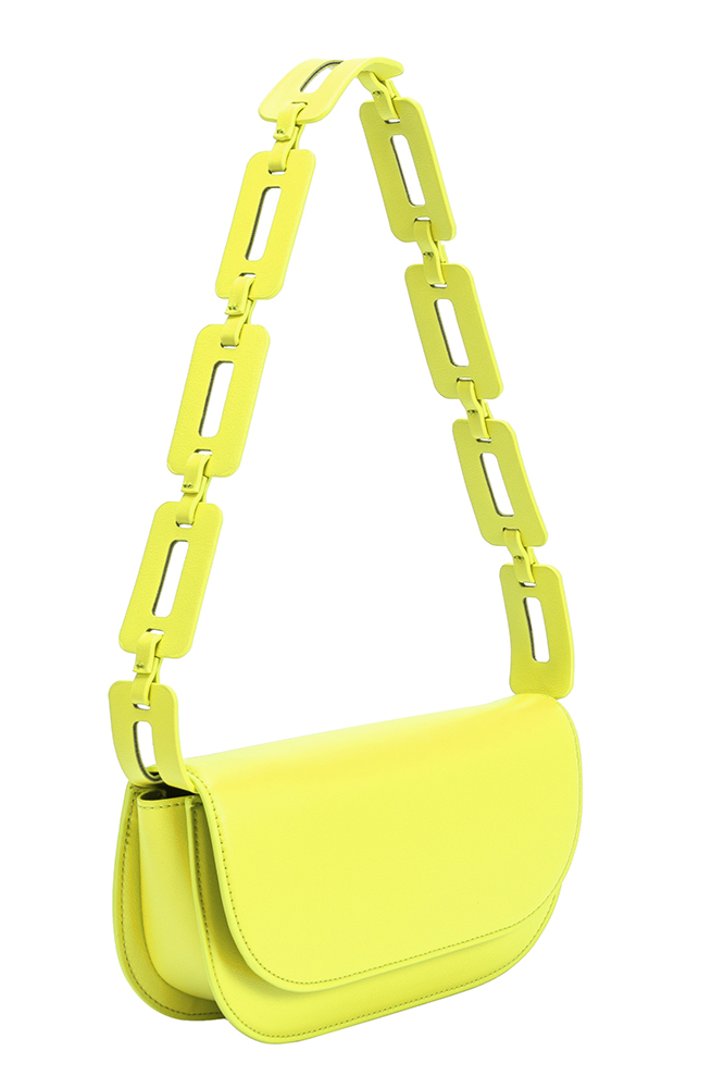 Inez Neon Yellow Recycled Vegan Crossbody Bag