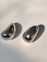 Luna Studs Polished Silver