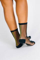Taxi Strip Sheer Ankle Sock
