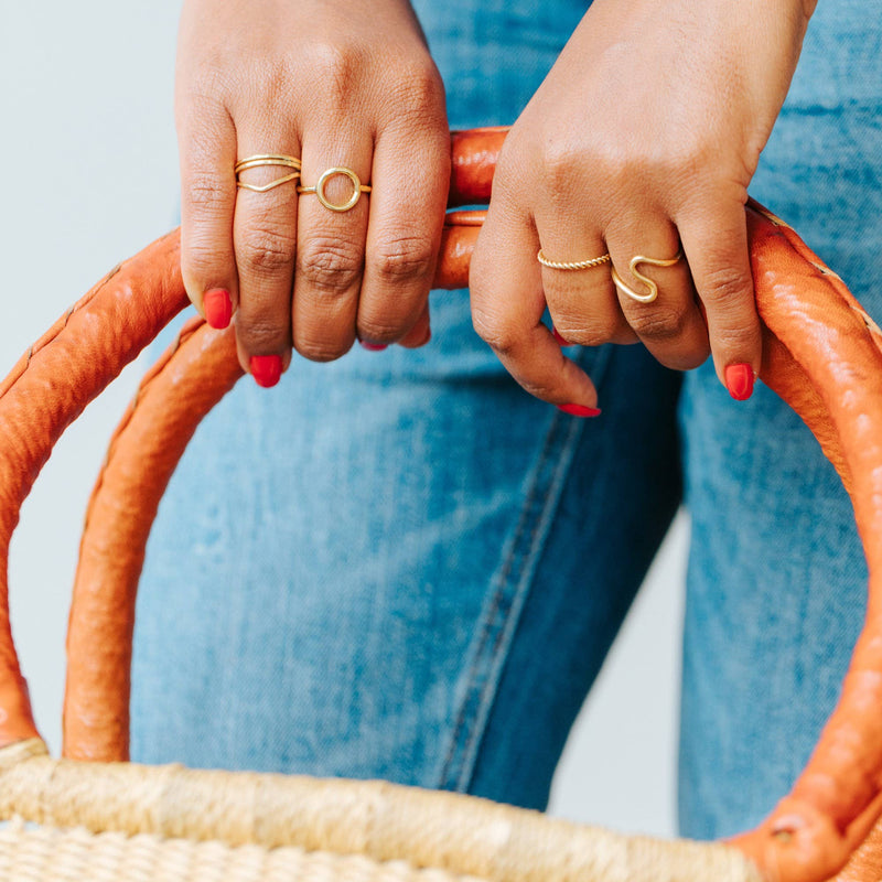 Wavy Stack Ring