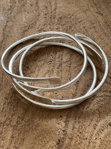 Silver Coil Bangle
