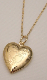 Heart Locket Charmed Necklace