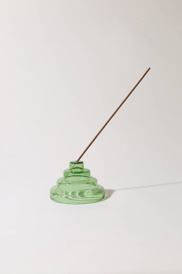 Verde Glass Meso Incense Holder