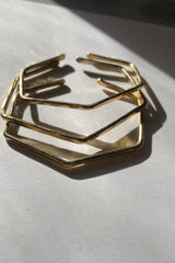 Geometric Bronze Bangle