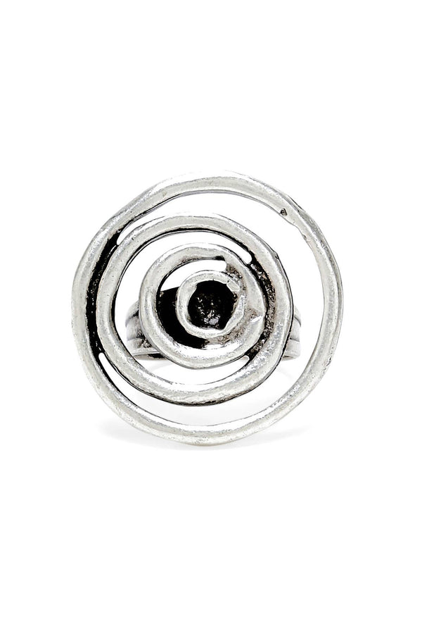 Spiral Pewter Ring