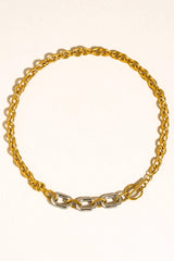 Chain Link Two Tone Necklace