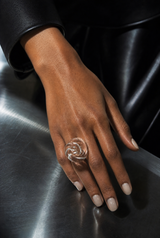 Acrylic Knot Statement Ring