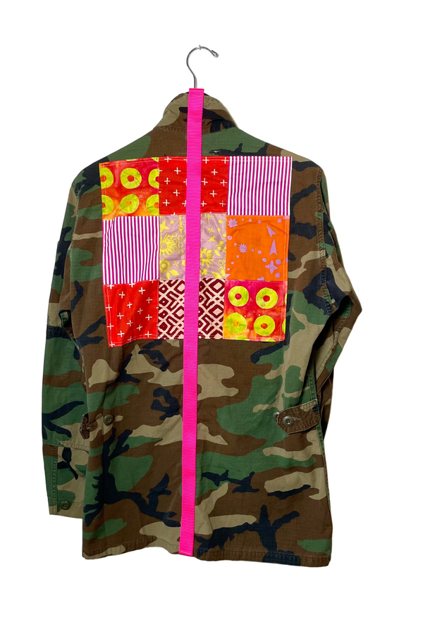 Vintage Army Long Jacket Medium 1