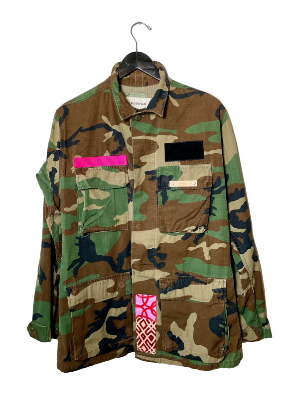 Vintage Army Long Jacket Medium 1