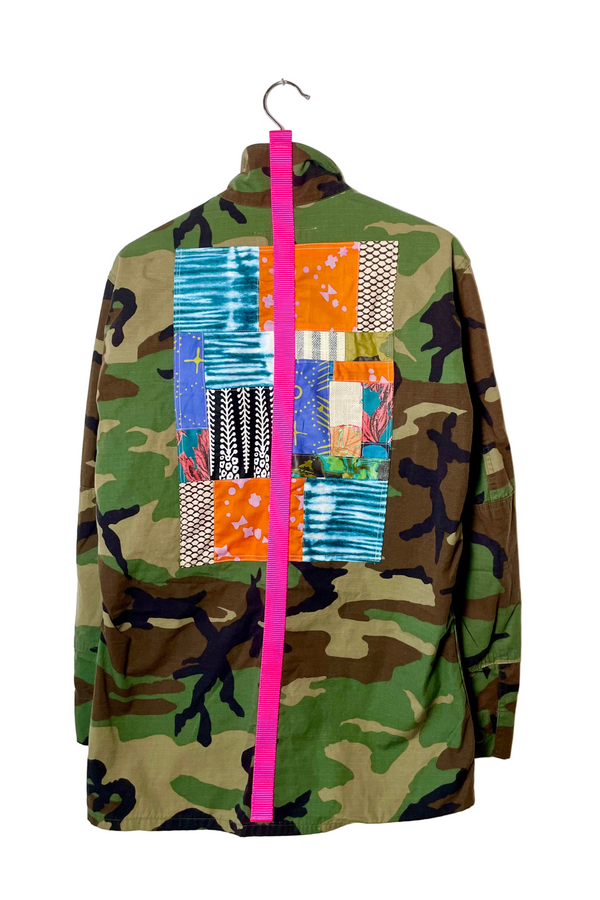 Vintage Army Long Jacket Large 2