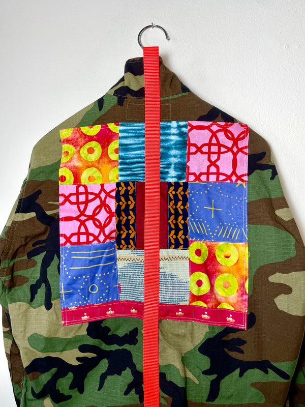 Vintage Army Long Jacket Large 1