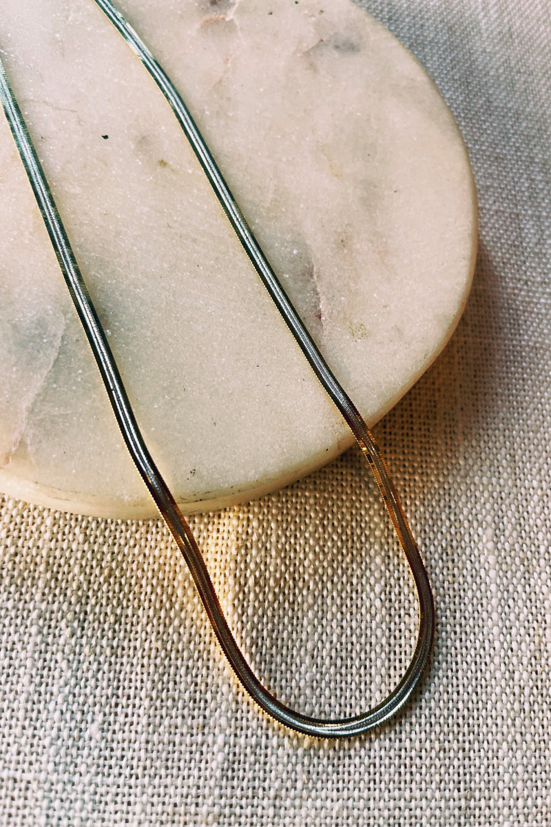 Two Tone Herringbone Chain