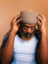 Black Straw Pillbox  Hat