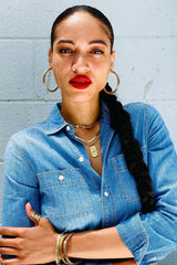 Sade Classic 18k Gold Filled Hoops