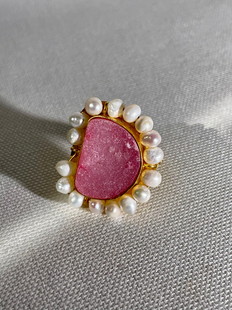 Raw Druzy Rings