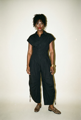 Button Down Utlity Jumpsuit