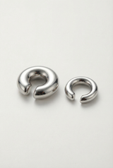 Chunky Ear Cuffs Silver Stainless Steel