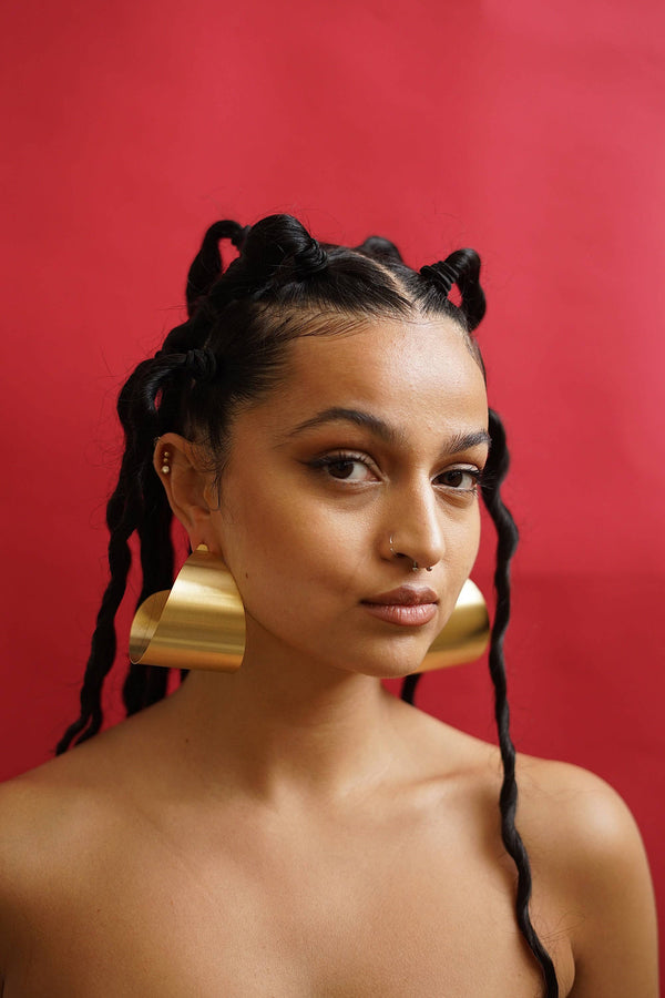 Sculptural Chunky Large Hoops