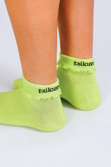 Neon Ruffle Ankle Sock