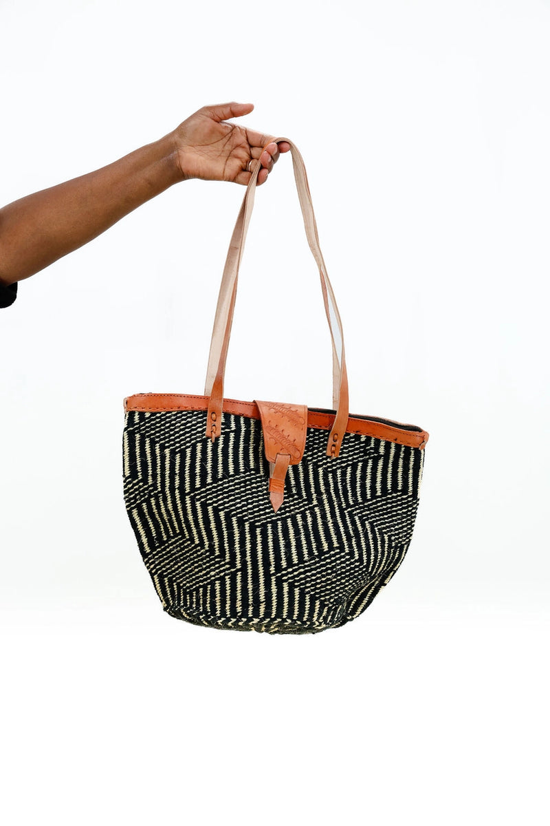 Black + White Print Totes