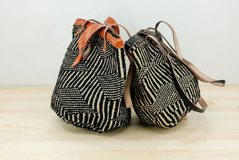 Black + White Print Totes