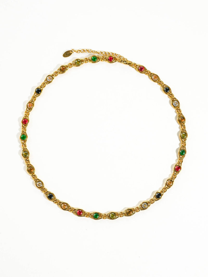 Colored Cubic Zirconia Bracelet