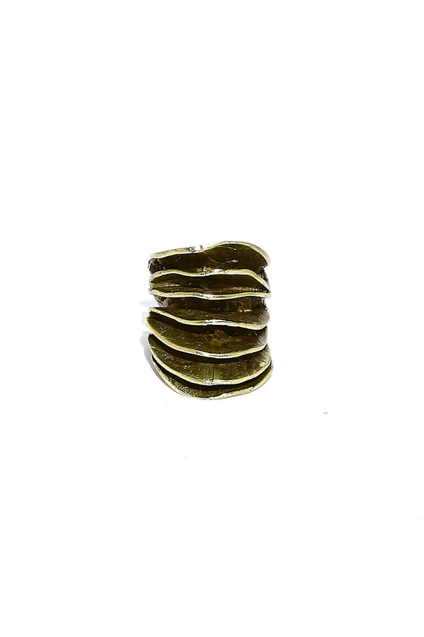 Bronze Layers Chunky Ring