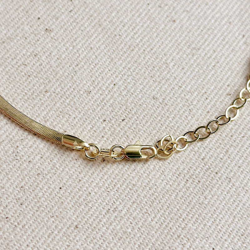Herringbone Anklet Gold Filled