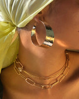 Bronze Curve Hoops