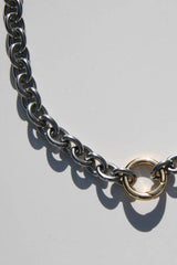 Chroma Two-Tone Rhodium Link & Chain Necklace