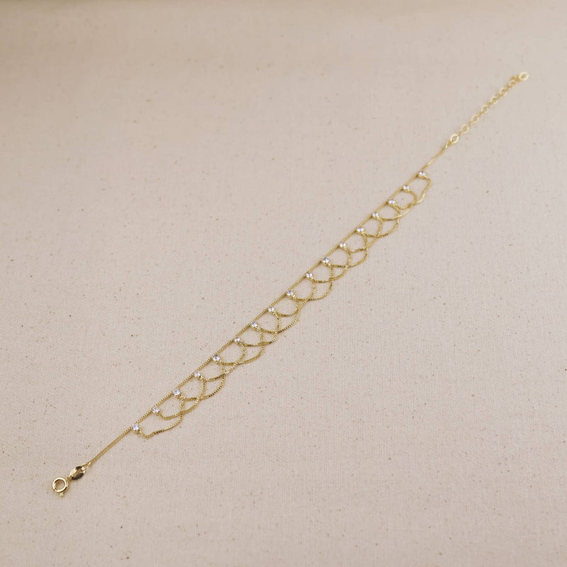 Bali 18k Gold Filled Anklet