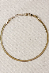 Herringbone Anklet Gold Filled