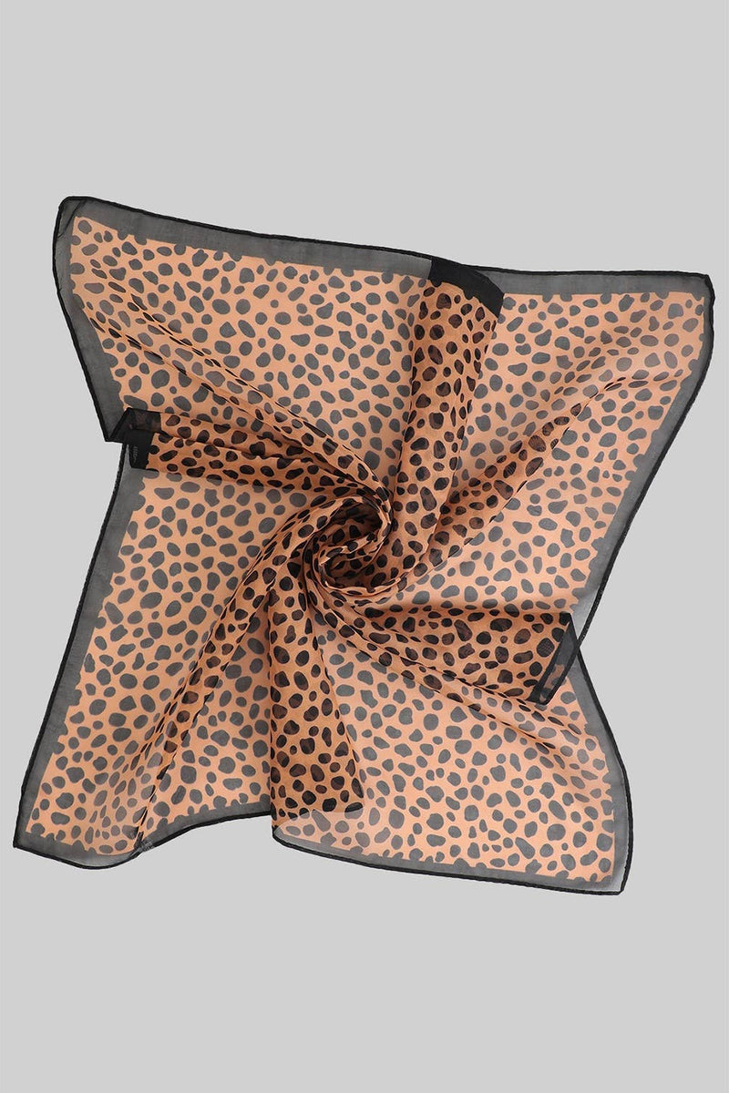 Cheetah Print Square Scarves