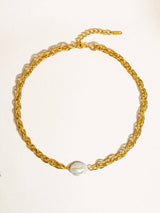 Bold Pearl Chain Necklace