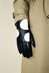 Vegan Leather Polka Dot Glove