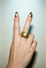 Vintage Scales Brass Ring